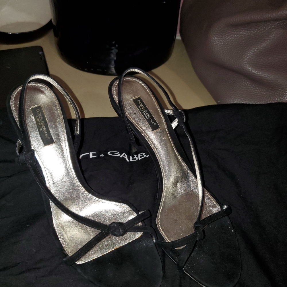 Dolce and Gabbana sling back heels